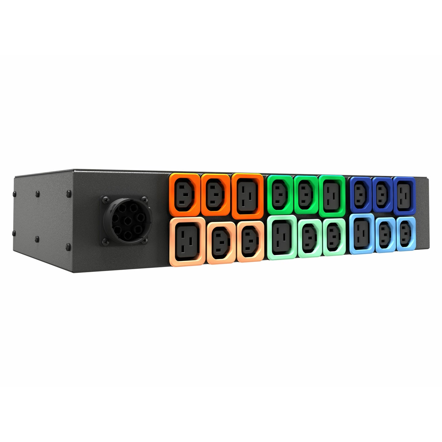 Vertiv Rack PDU - 1U, Variable Power Configuration, MAX 22.0KW, Universal Input, (12) Locking IEC C13, (6) Locking IEC C19, Basic Standard