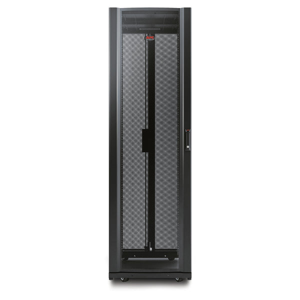 APC NetShelter AV AR3810 42U Server Rack Enclosure, 600 mm W x 825 mm D, 10-32 Threaded Rails, Black