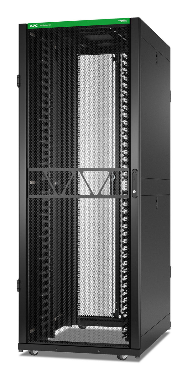 APC NetShelter SX AR3140B2 42U Gen 2 Networking Rack Enclosure, 750 mm W x 1070 mm D, with Sides, Black