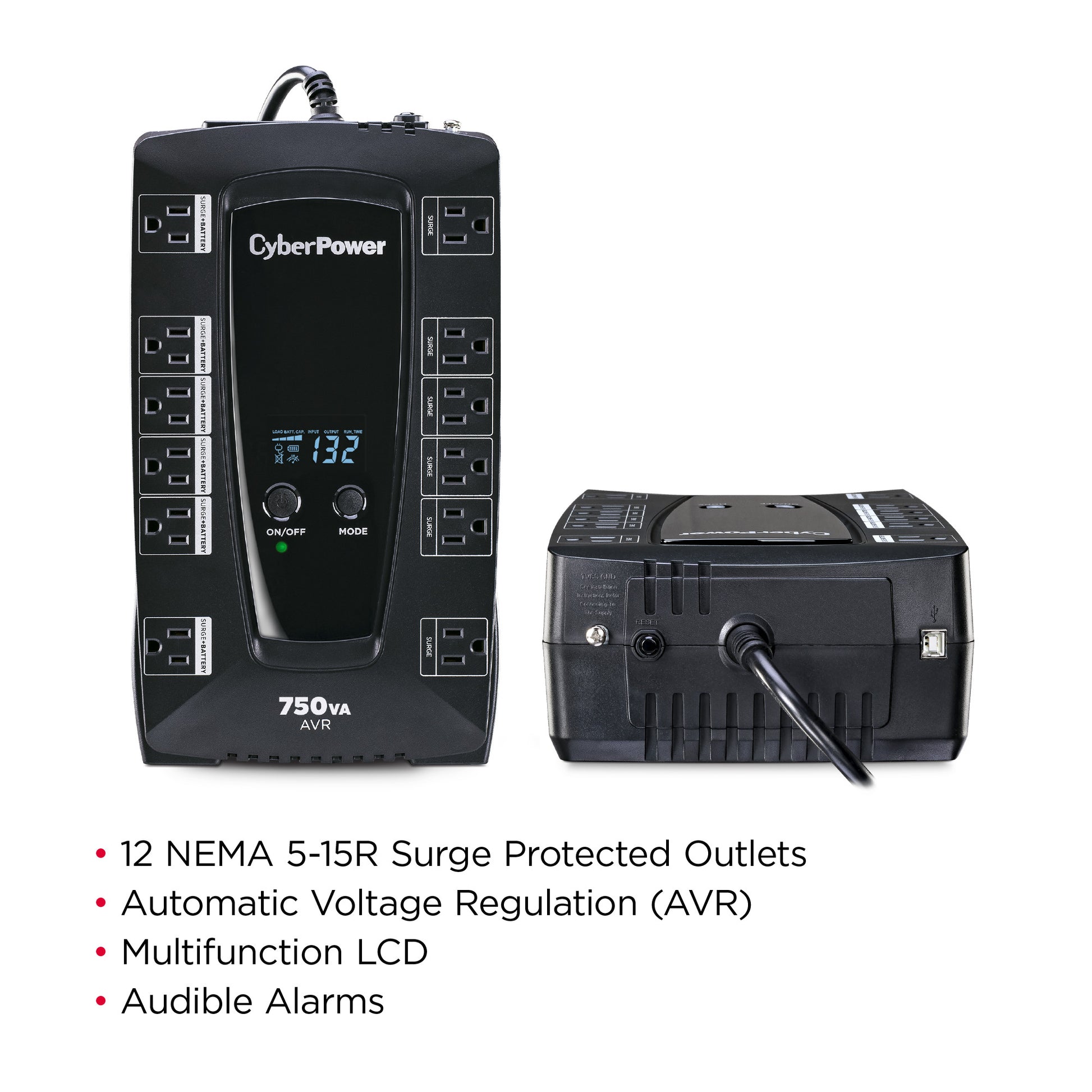 CyberPower AVRG750LCD 750VA UPS line-interactive - en utilisation