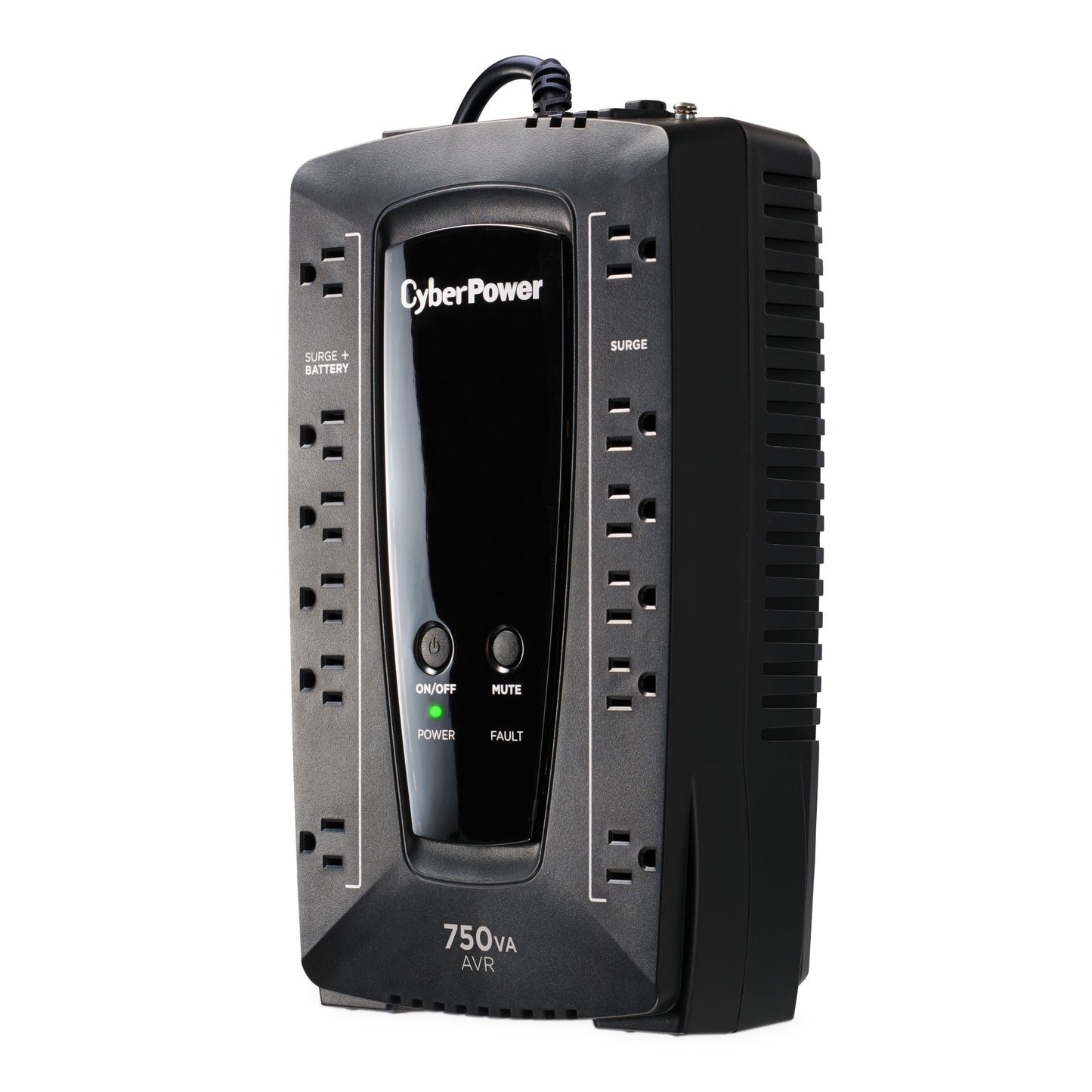 CyberPower AVRG750U 750VA / 450W Line Interactive UPS — Right angle