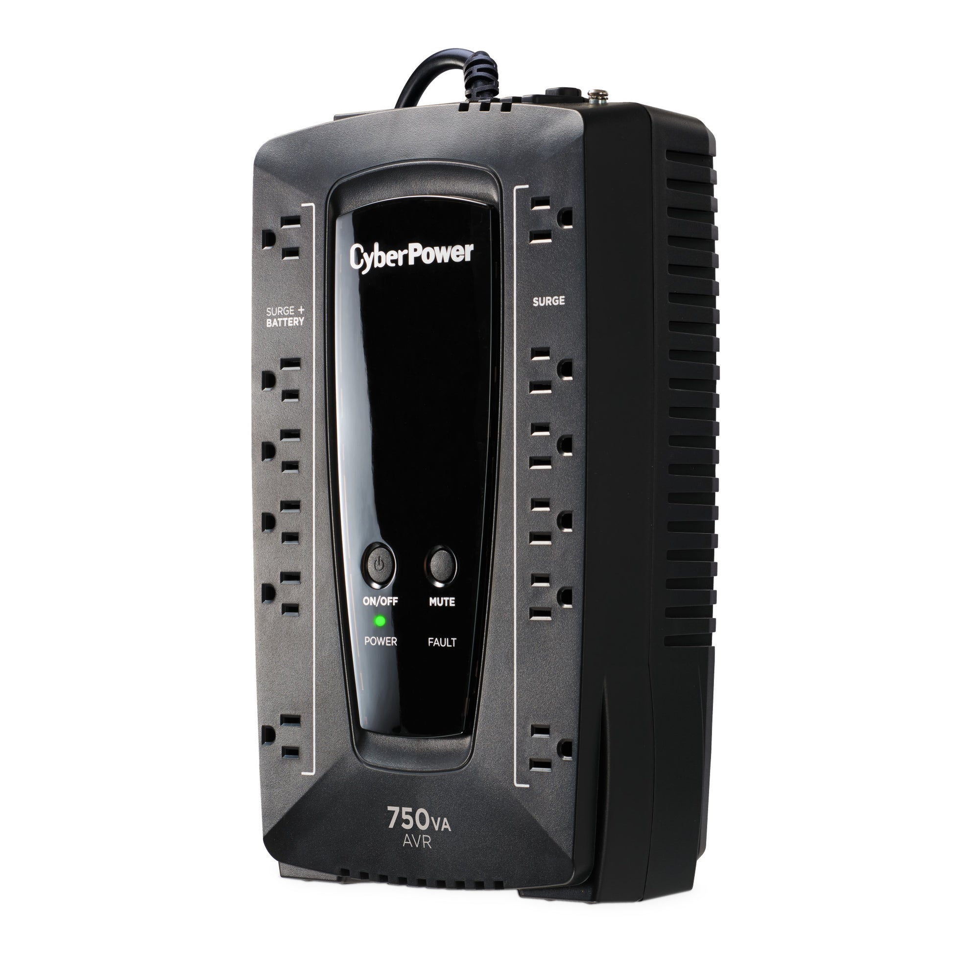 CyberPower AVRG750U 750VA / 450W Line Interactive UPS — Right angle