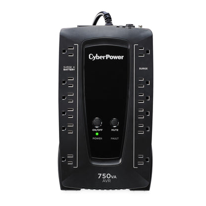 CyberPower AVRG750U 750VA / 450W Line Interactive UPS — Left angle