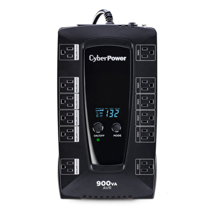 CyberPower AVRG900LCD 900VA Line Interactive UPS — Front view