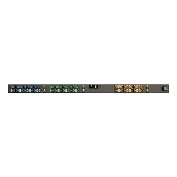 Vertiv Rack PDU - 0U, 208V Delta, 60A, 3P+E (IP44), (36) U-lock C13, (12) U-lock C19, Metered Upgradeable