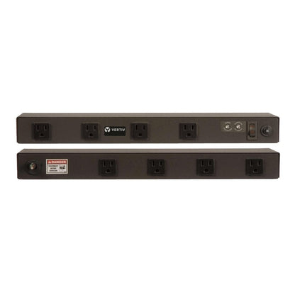 Vertiv Rack PDU - 1U, 120V, 15A, 5-15P, (8) 5-15R, Basic Surge