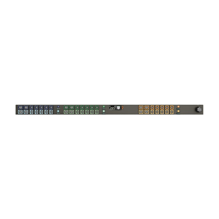 Vertiv Rack PDU - 0U, 240/415V WYE, 40A, 3P+N+E (IP44), (30) Locking IEC C13, (12) Locking IEC C19, Monitored UNIT Level EC