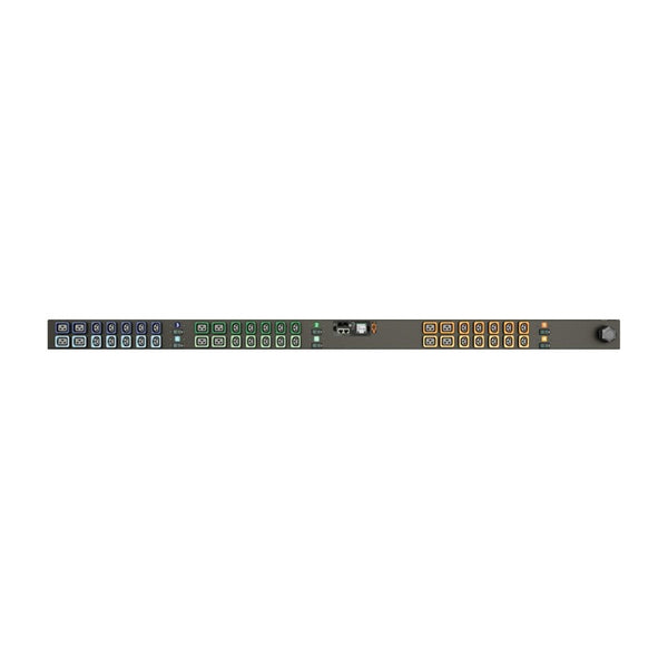 Vertiv Rack PDU - 0U, 240/415V WYE, 40A, 3P+N+E (IP44), (30) Locking IEC C13, (12) Locking IEC C19, Monitored UNIT Level EC