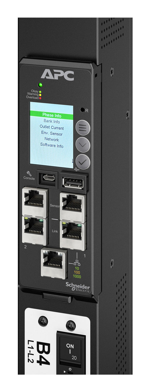 Carte de gestion réseau 3 APC NetShelter APDU9640NMC3 pour PDU de rack Advanced