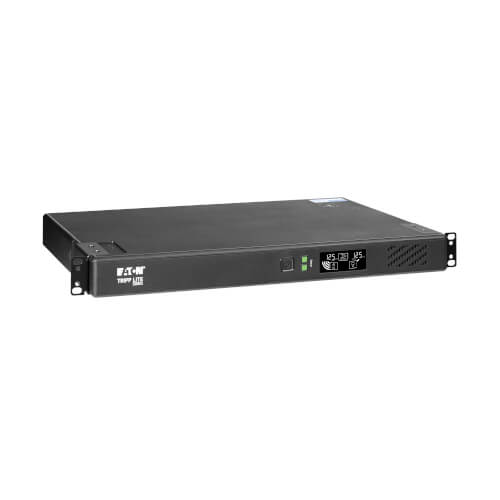Tripp Lite BC1500RT1ULNC 1500VA / 750W Standby UPS (Rackmount (1U)) — Angled view