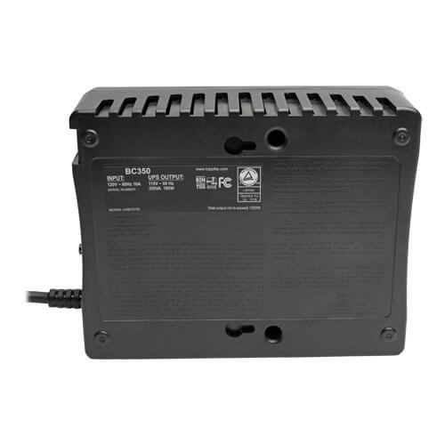 Tripp Lite BC350 350VA / 210W Standby UPS — Back view