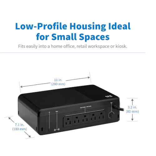 Tripp Lite BC850R 850VA / 450W UPS standby - vue en angle