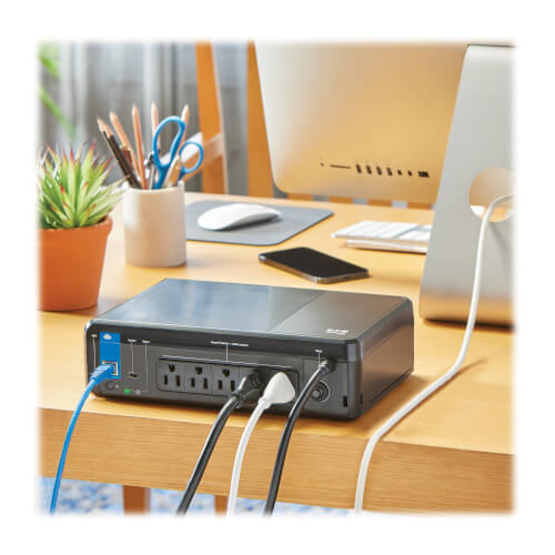 Tripp Lite BC850RNC 850VA / 450W Standby UPS — Angled view
