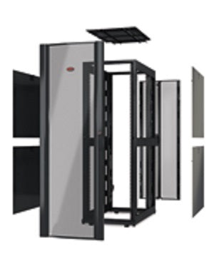 APC NetShelter SX AR3150X610 42U Server Rack Enclosure, without Doors, Black