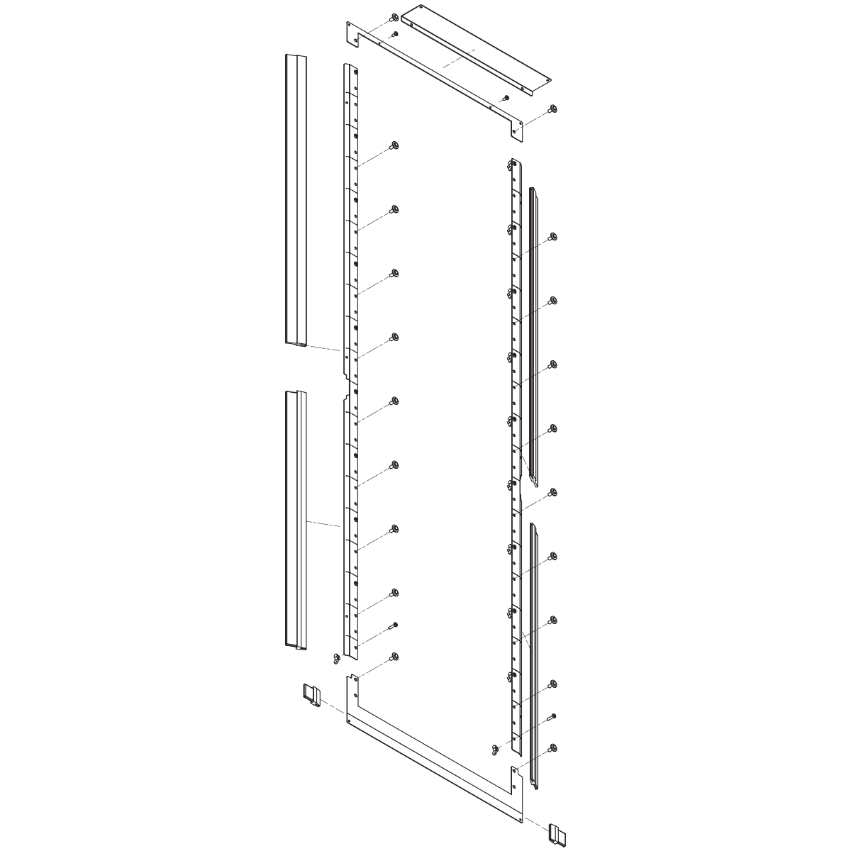 Kit de rails et de montage Vertiv (BGRK-79-24)