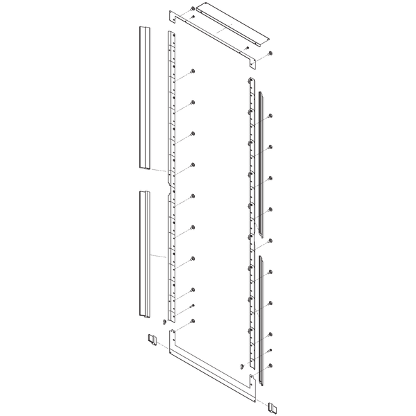 Vertiv Brush Grommet RAIL KIT 79IN X 24 in