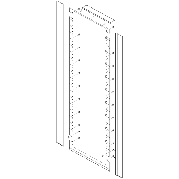 Vertiv Brush Grommet RAIL KIT 79IN X 30 in