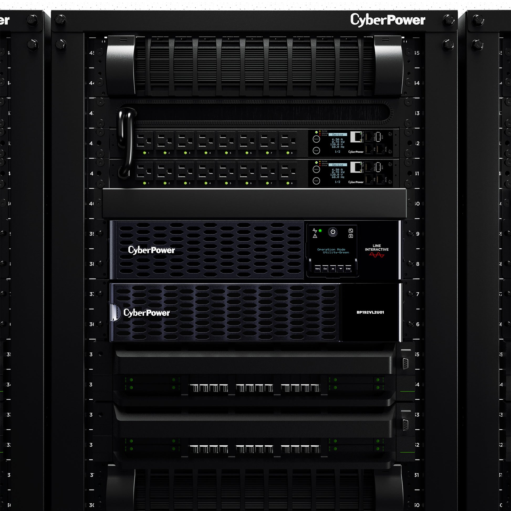 CyberPower BP192VL2U01 Extended Battery Module (Rack/Tower) — Front view