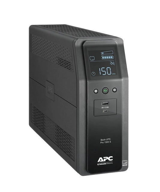 APC Back-UPS Pro BR 1500VA 900W 120V Output: (10)5-15R, BR1500MS - Refurbished