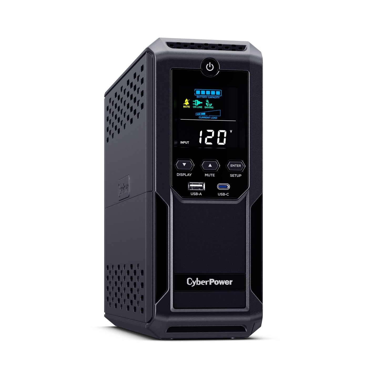 CyberPower BRG1500AVRLCD2 1500VA / 900W Line Interactive UPS (Mini-Tower) — Right angle