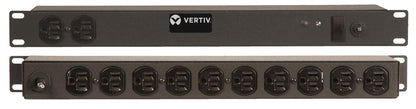 Vertiv Rack PDU - 1U, 120V, 15A, 5-15P, (12) 5-15R, Basic Standard