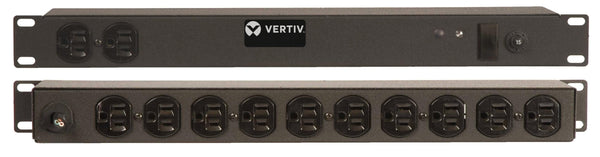 Vertiv Rack PDU - 1U, 120V, 15A, 5-15P, (12) 5-15R, Basic Standard