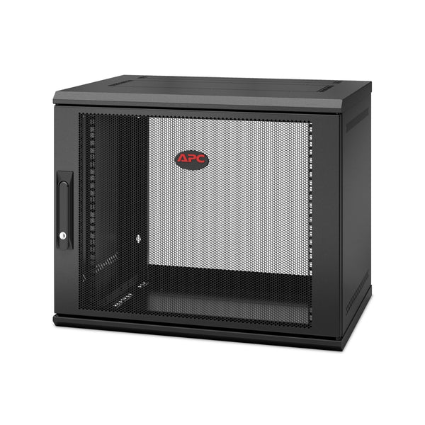 Armoire murale APC NetShelter WX AR109SH4 9U, 400 mm P, charnière simple, profondeur commutateur, préassemblée