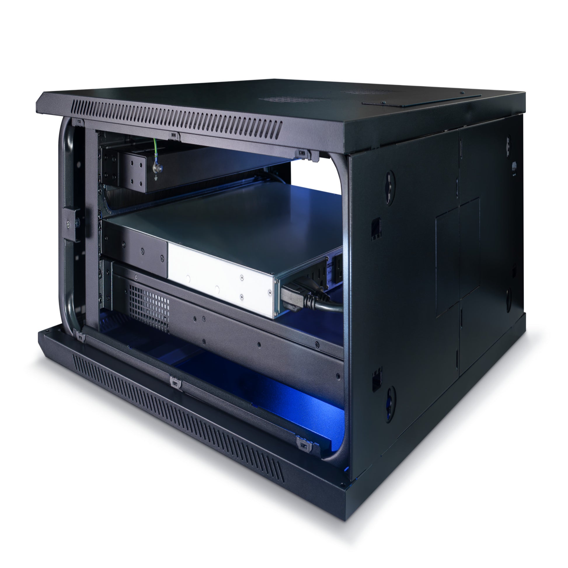 CyberPower CP1000PFCRM1U 1000VA / 600W Line Interactive UPS (Rackmount) — Left angle