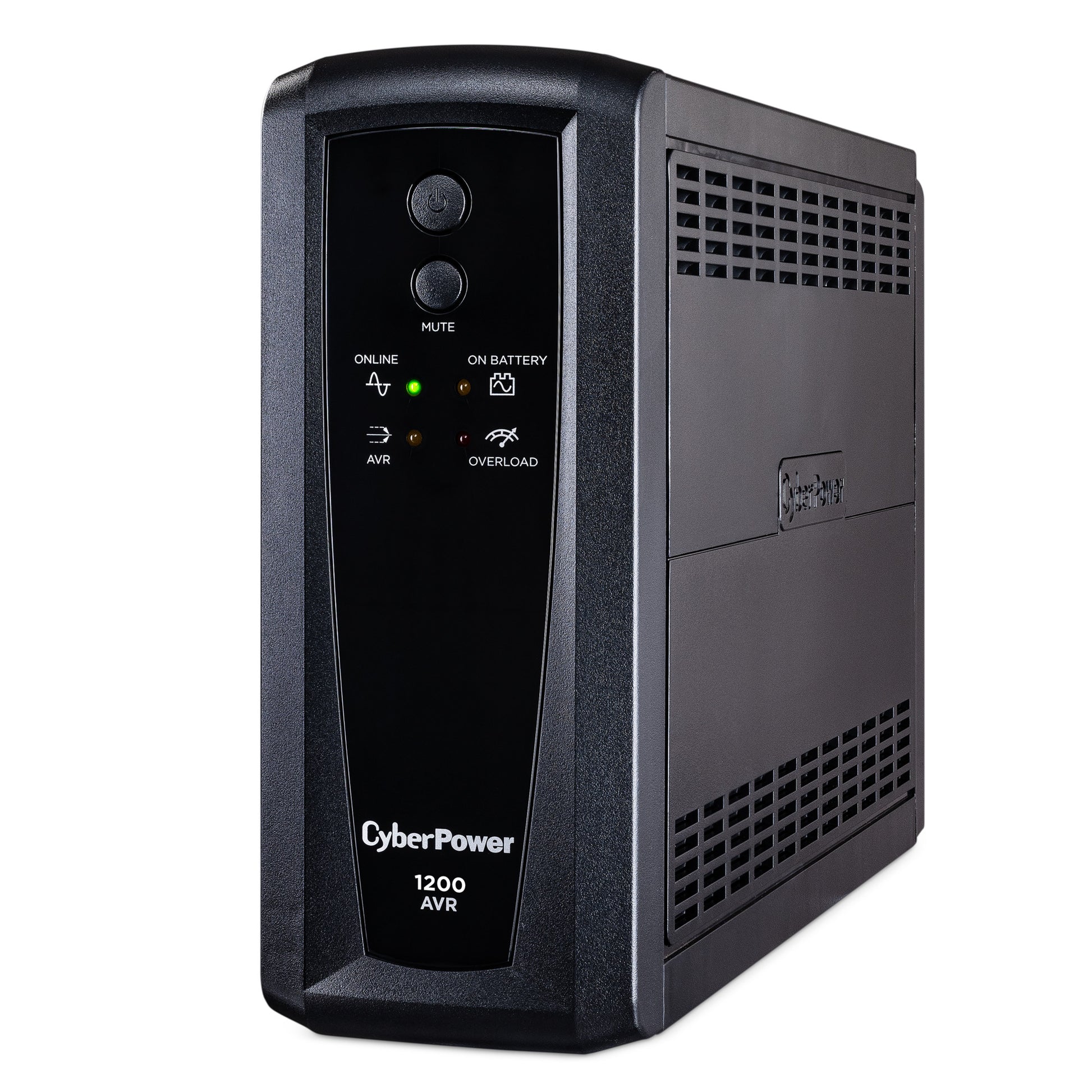 CyberPower CP1200AVR 1200VA Line Interactive UPS (Mini-Tower) — Left angle
