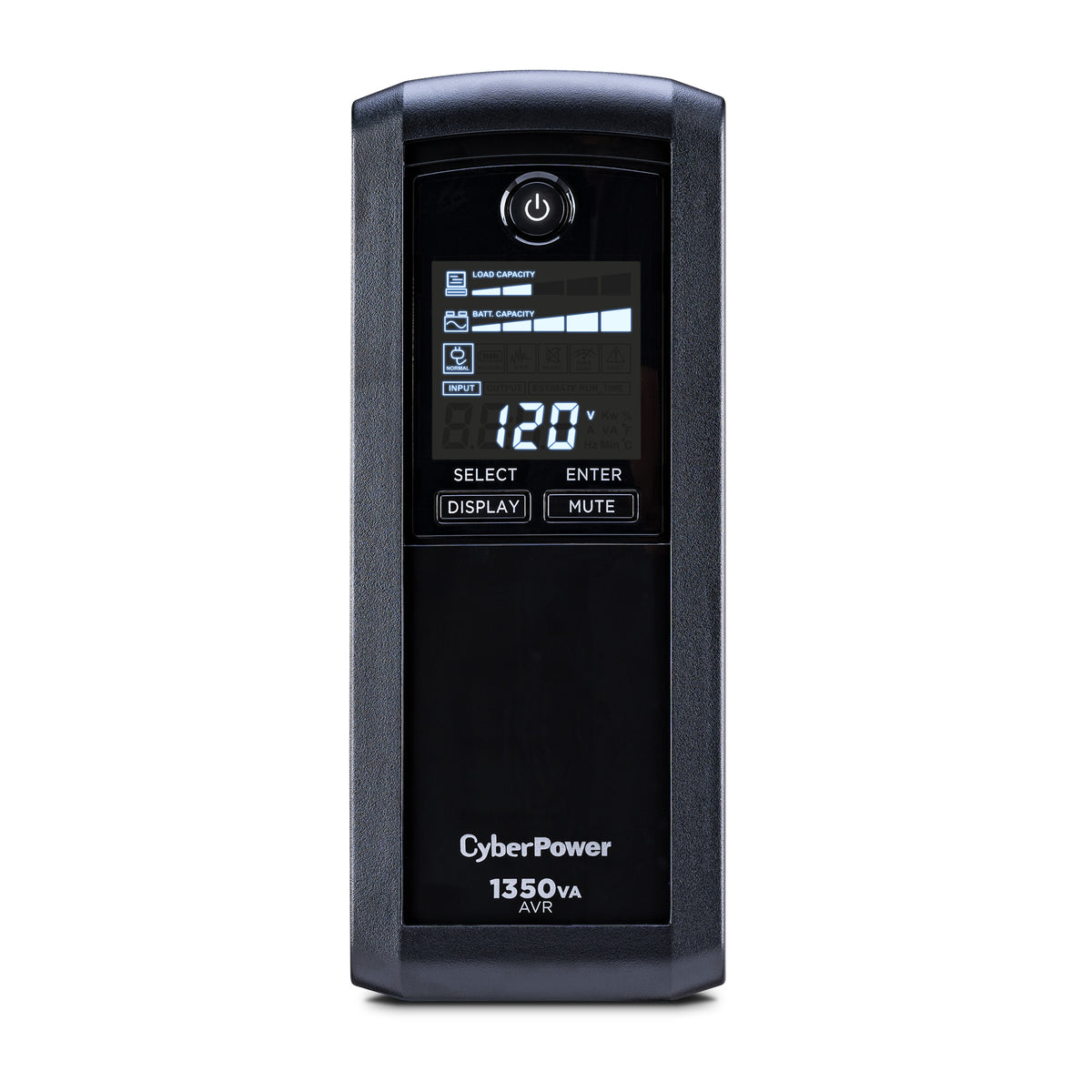 CyberPower Intelligent LCD CP1350AVRLCD 1350 VA / 815 W Mini-Tower Line-Interactive UPS, Refurbished