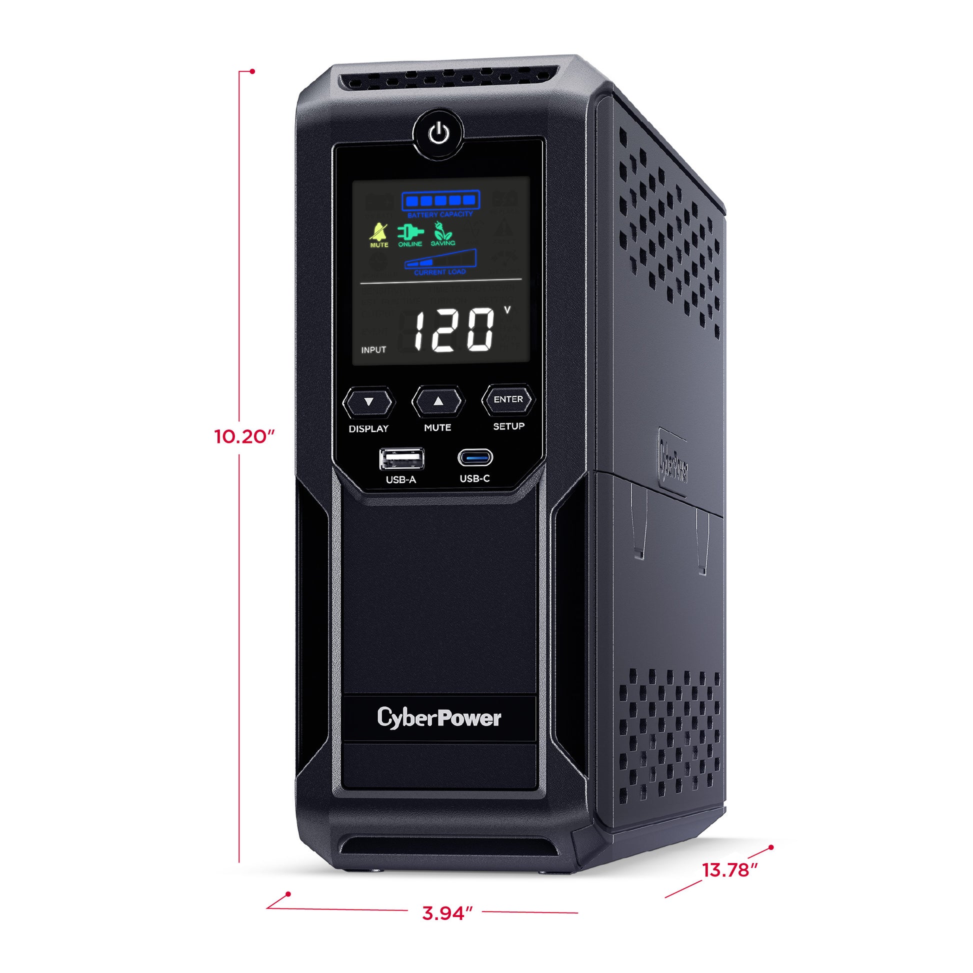 CyberPower CP1350AVRLCD3 1350VA / 800W Line Interactive UPS (Mini-Tower) — Feature detail