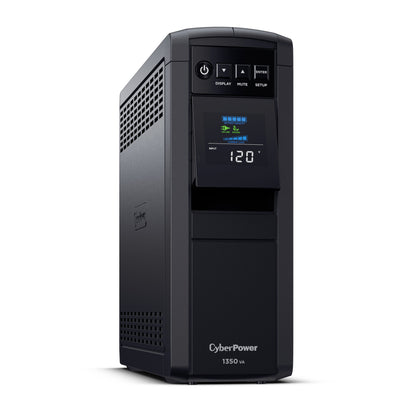 CyberPower CP1350PFCLCD 1350VA Line Interactive UPS (Mini-Tower) — Right angle