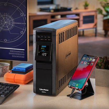 CyberPower CP1350PFCLCD 1350VA Line Interactive UPS (Mini-Tower) — Feature detail