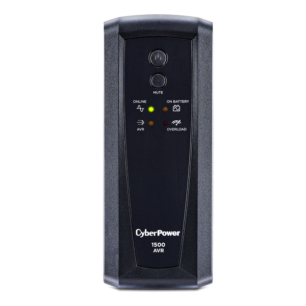CyberPower AVR CP1500AVR 1500 VA / 900 W Mini-Tower Line-Interactive UPS, Refurbished
