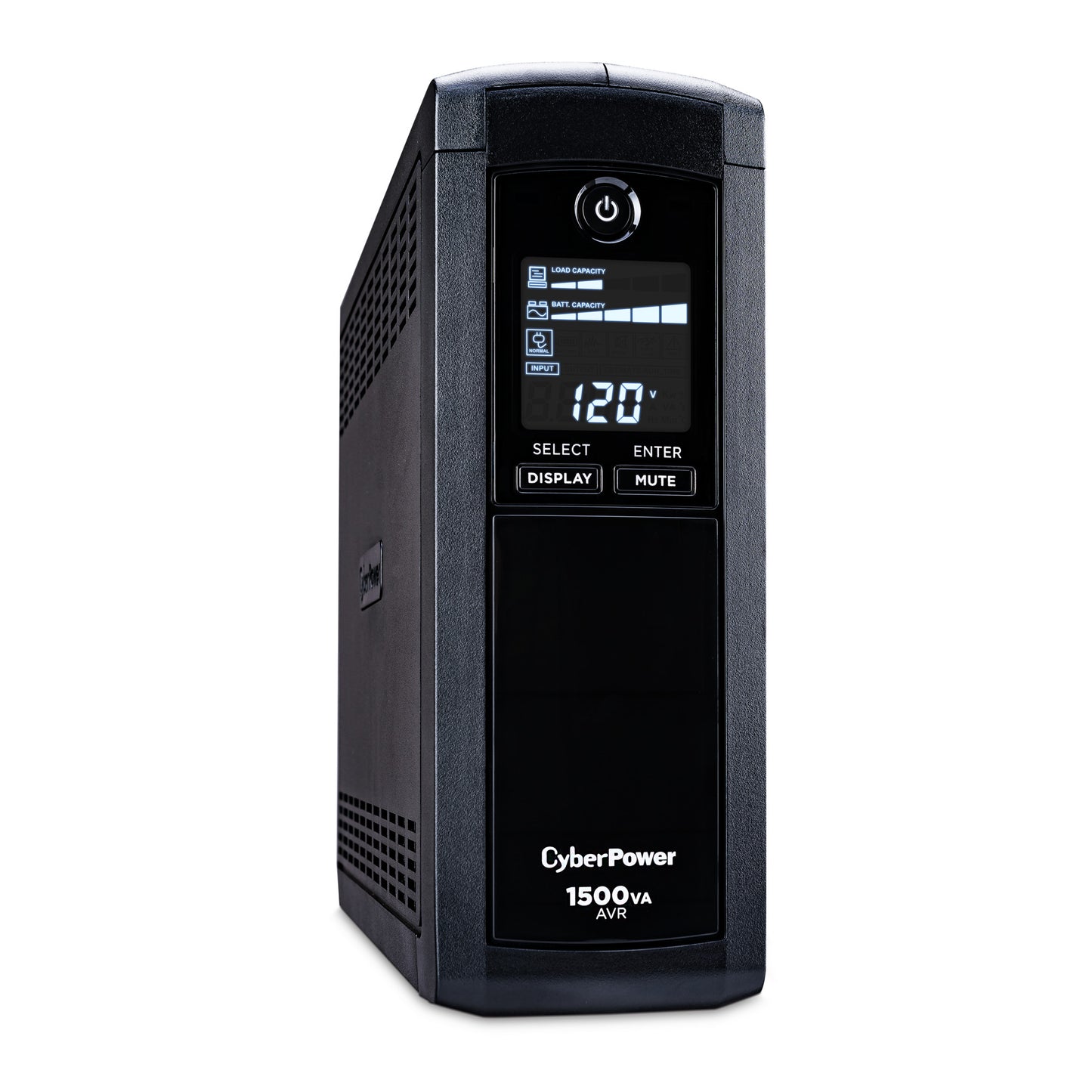 CyberPower CP1500AVRLCDTAA 1500VA / 900W Line Interactive UPS (Mini-Tower) — Right angle