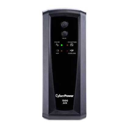 CyberPower CP1500AVRT 1500VA / 900W Line Interactive UPS (Rack/Tower) — Front view