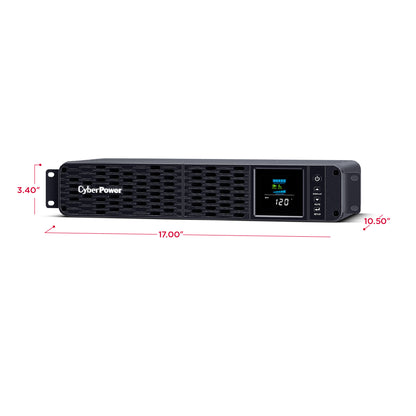 CyberPower CP1500PFCRM2U 1500VA / 1000W Line Interactive UPS (Rackmount (2U)) — Rear view