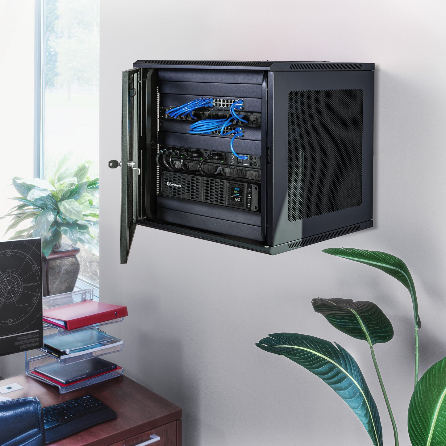 CyberPower CP1500PFCRM2U 1500VA / 1000W Line Interactive UPS (Rackmount (2U)) — Front view