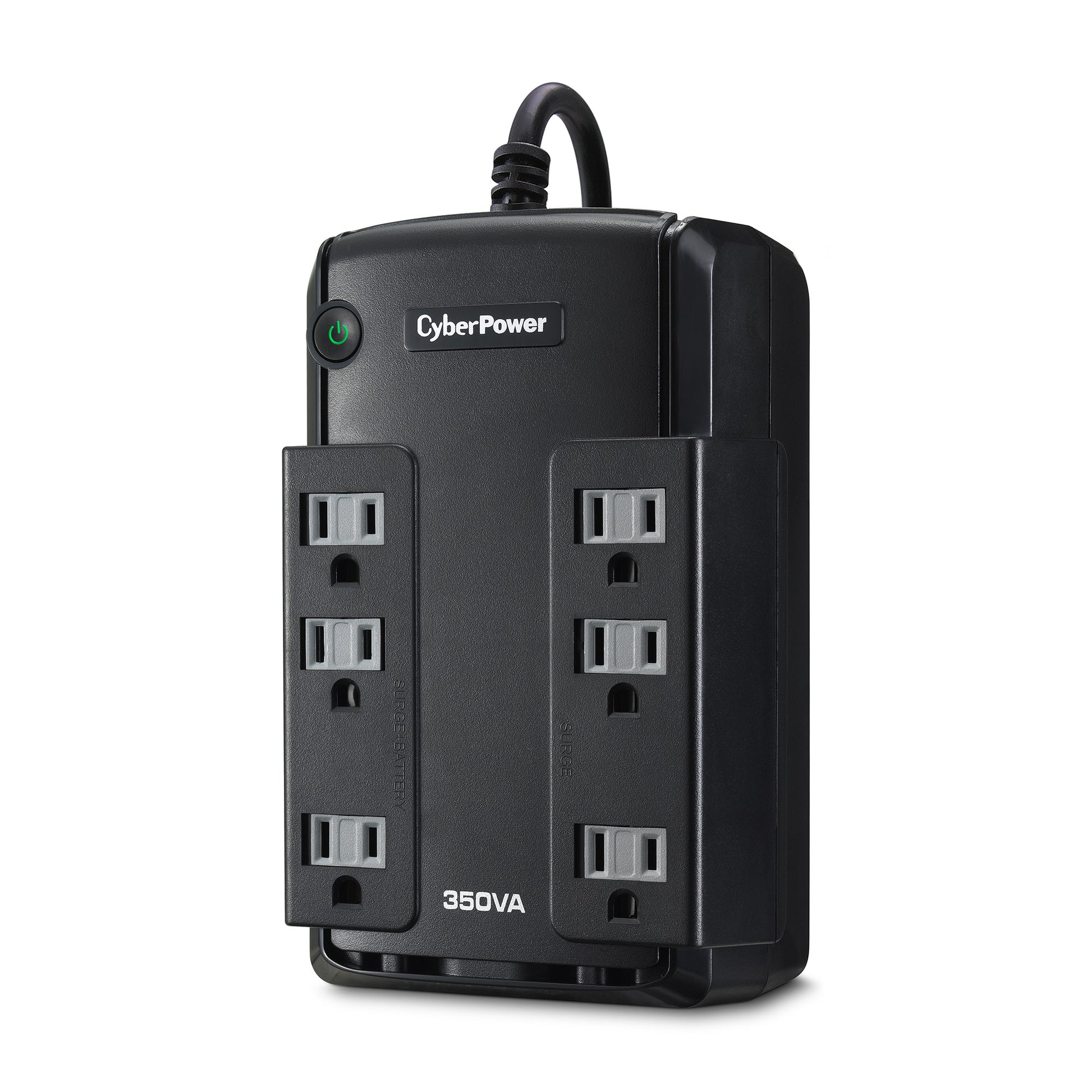 CyberPower CP350SLG 350VA Standby UPS (Mini-Tower) — Left angle