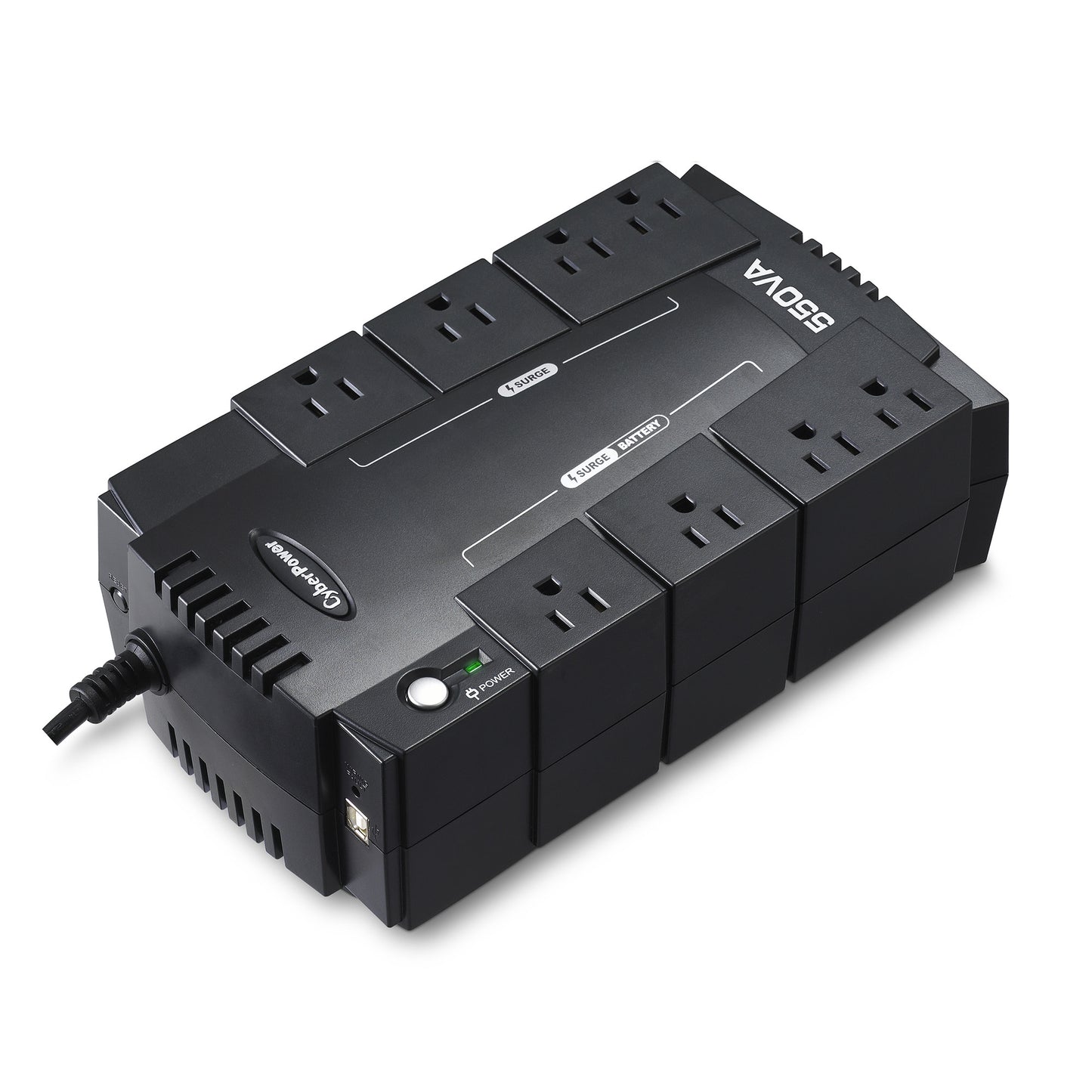 CyberPower CP550SLG 550VA / 330W Standby UPS (External) — Rear view