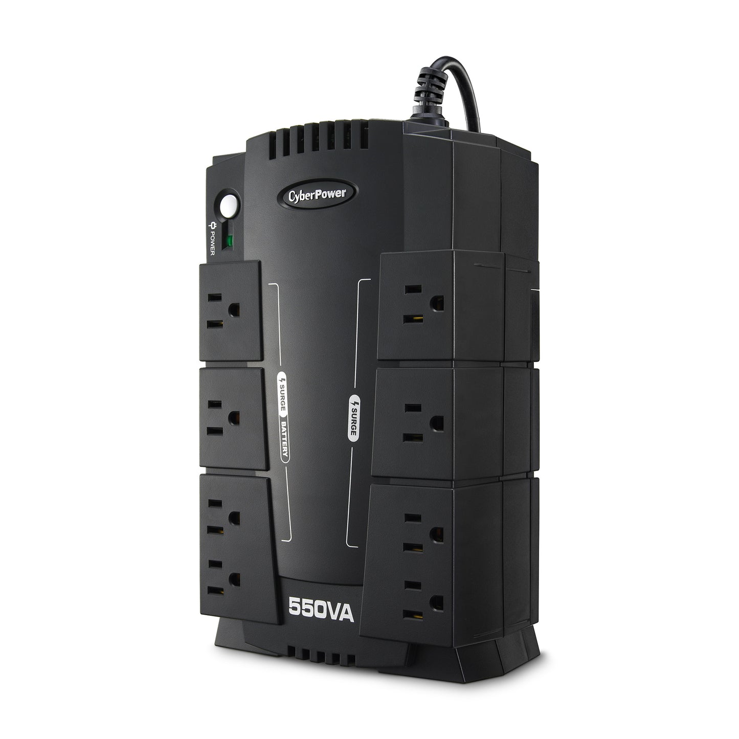 CyberPower CP550SLG 550VA / 330W Standby UPS (External) — Left angle