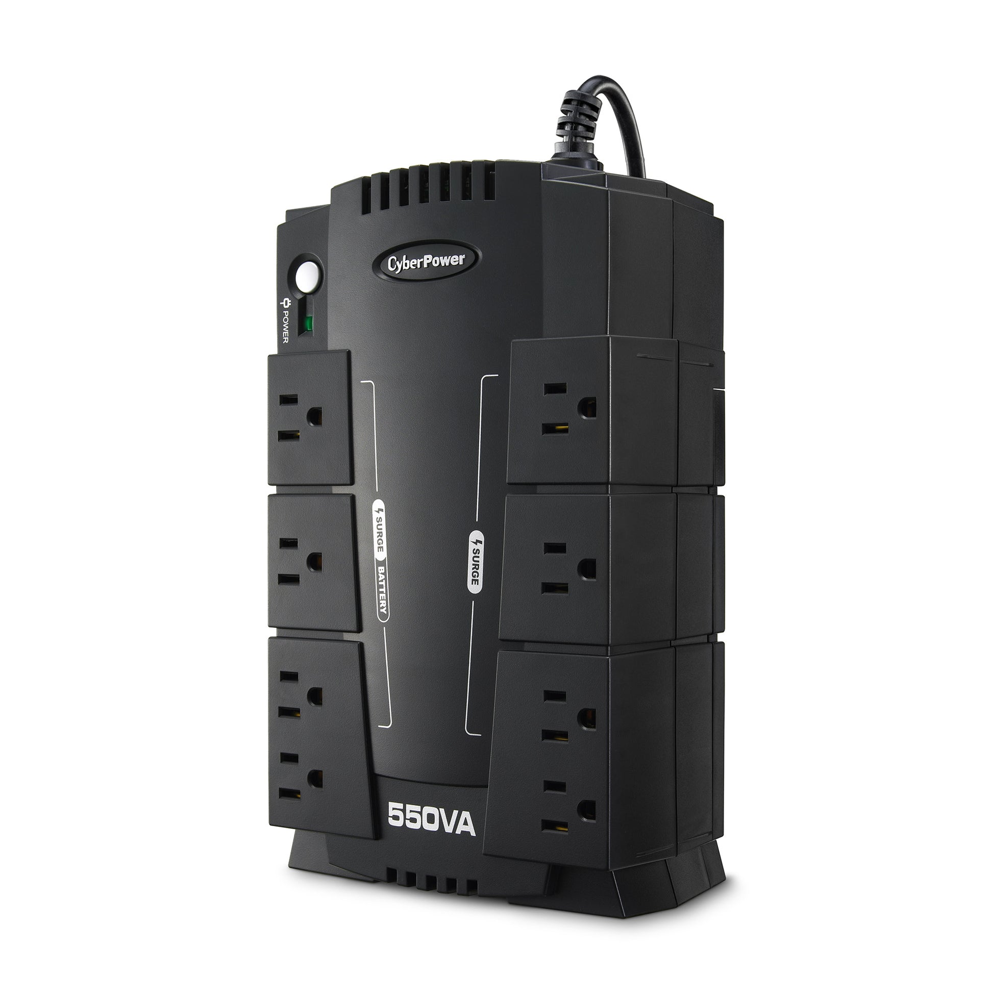 CyberPower CP550SLG 550VA / 330W Standby UPS (External) — Left angle