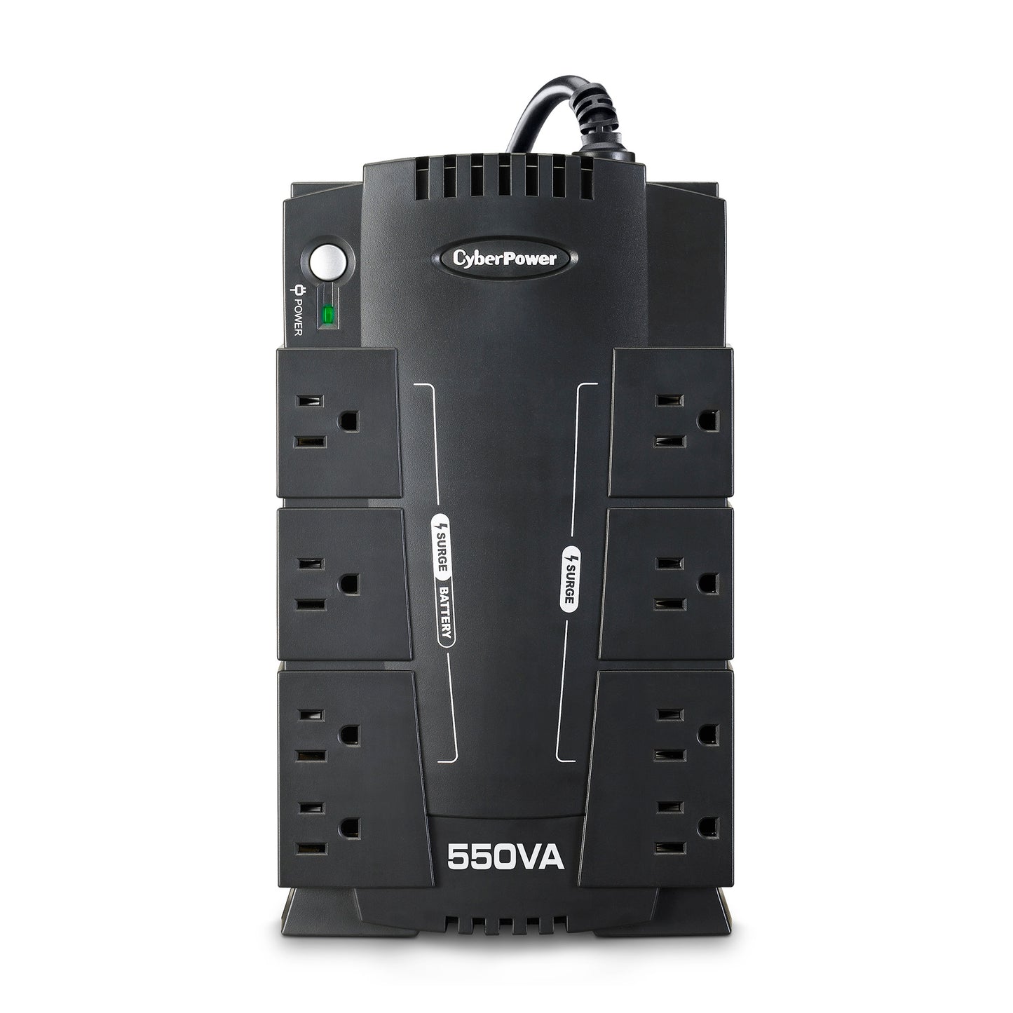 CyberPower CP550SLG 550VA / 330W Standby UPS (External) — Front view