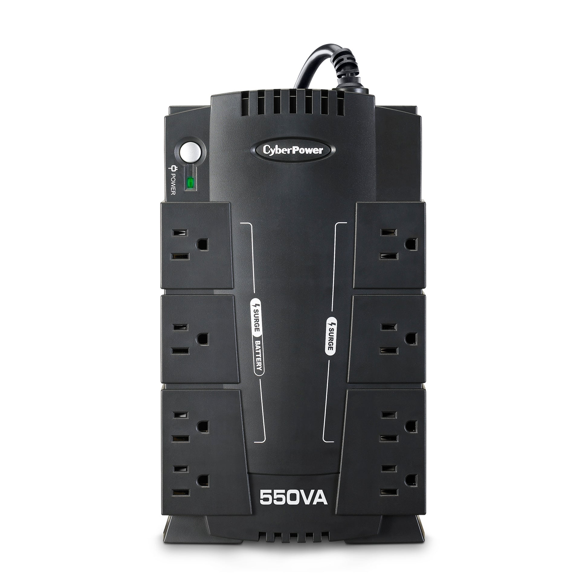 CyberPower CP550SLG 550VA / 330W Standby UPS (External) — Front view