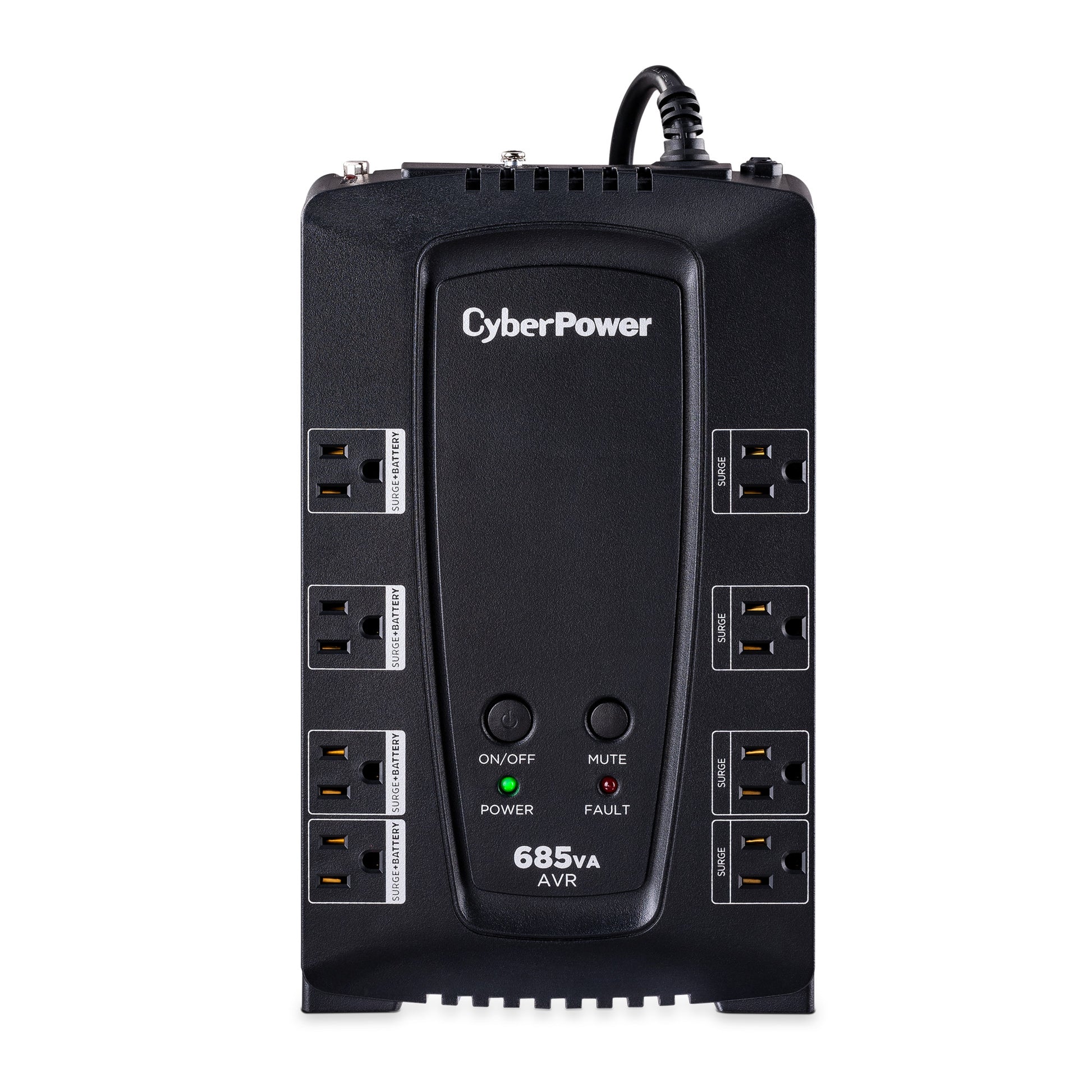 CyberPower CP685AVR-G 685VA / 390W Line Interactive UPS — Front view