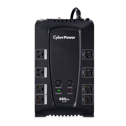CyberPower CP685AVR-G 685VA / 390W Line Interactive UPS — Front view