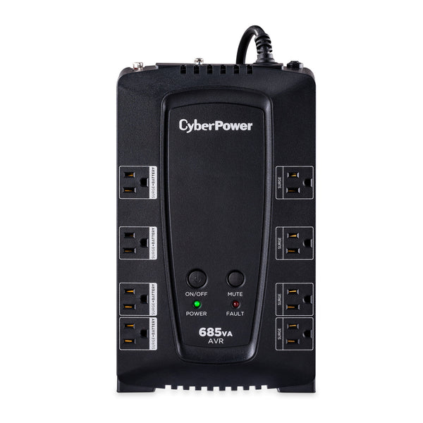 CyberPower CP685AVR-G 685VA / 390W Line Interactive UPS — Front view