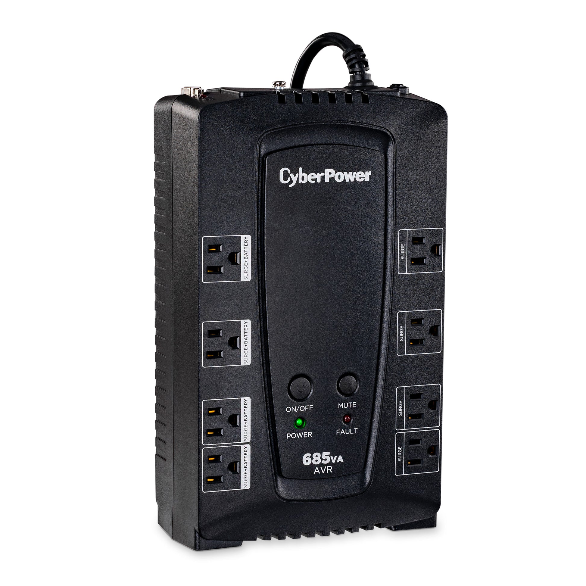 CyberPower CP685AVR-G 685VA / 390W Line Interactive UPS — Right angle