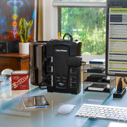 CyberPower CP685AVR-G 685VA / 390W Line Interactive UPS — In use
