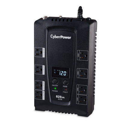 CyberPower CP825AVRLCD 825VA Line Interactive UPS (Mini-Tower) — Left angle